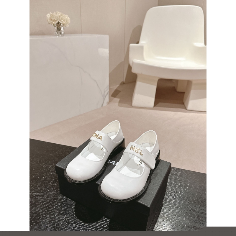 Ch*el leather shoes